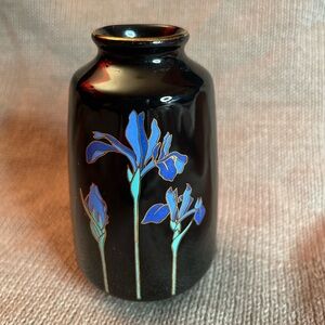 Vintage OTAGIRI Blue Iris Japan made Bud Vase